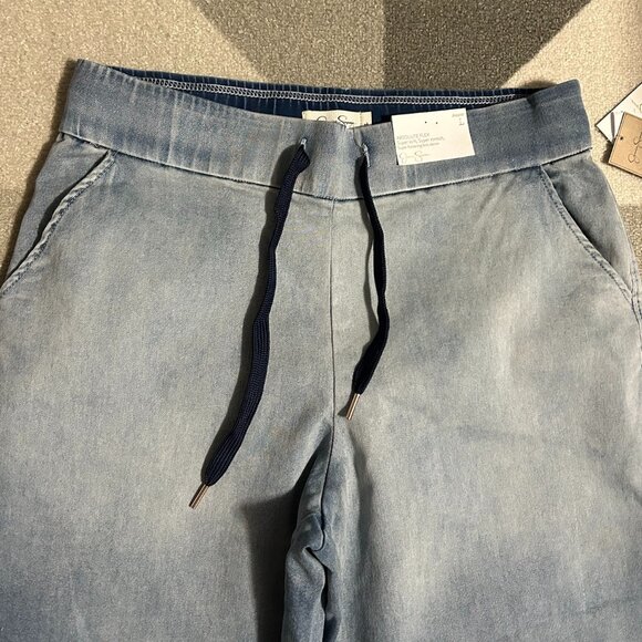 NWT Jessica Simpson Absolute Flex Denim Pull-on Joggers Women's L - Picture 3 of 11